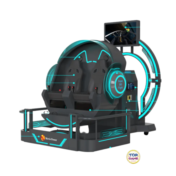 Realidade Virtual Super 360 Flight - 2 jogadores (Novo)