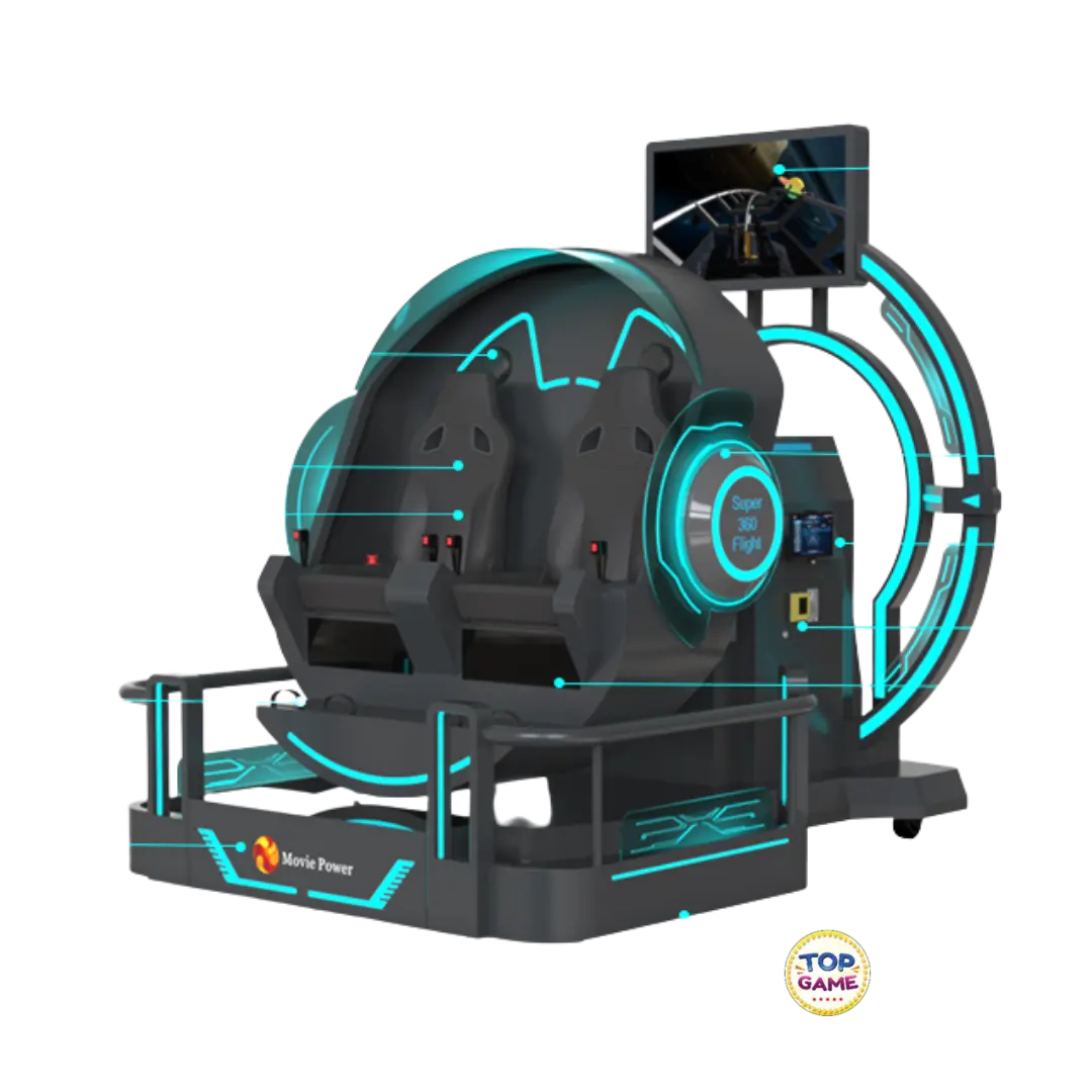 Realidade Virtual Super 360 Flight - 2 jogadores (Novo)