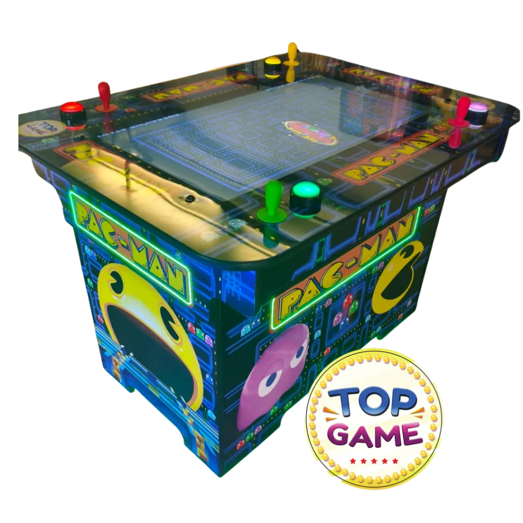Mesa fliperama PacMan 4 players